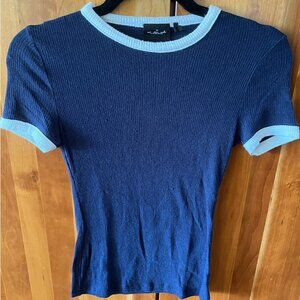 Urban Outfitters Out from Under Ribbed Billy Ringer Tee - small